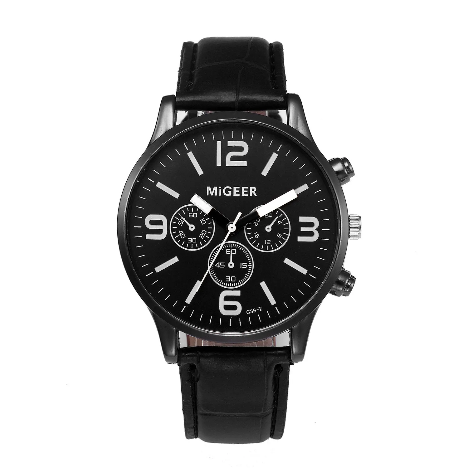 Retro Design Leather Band Analog Alloy Quartz Wrist Watchwatch watch