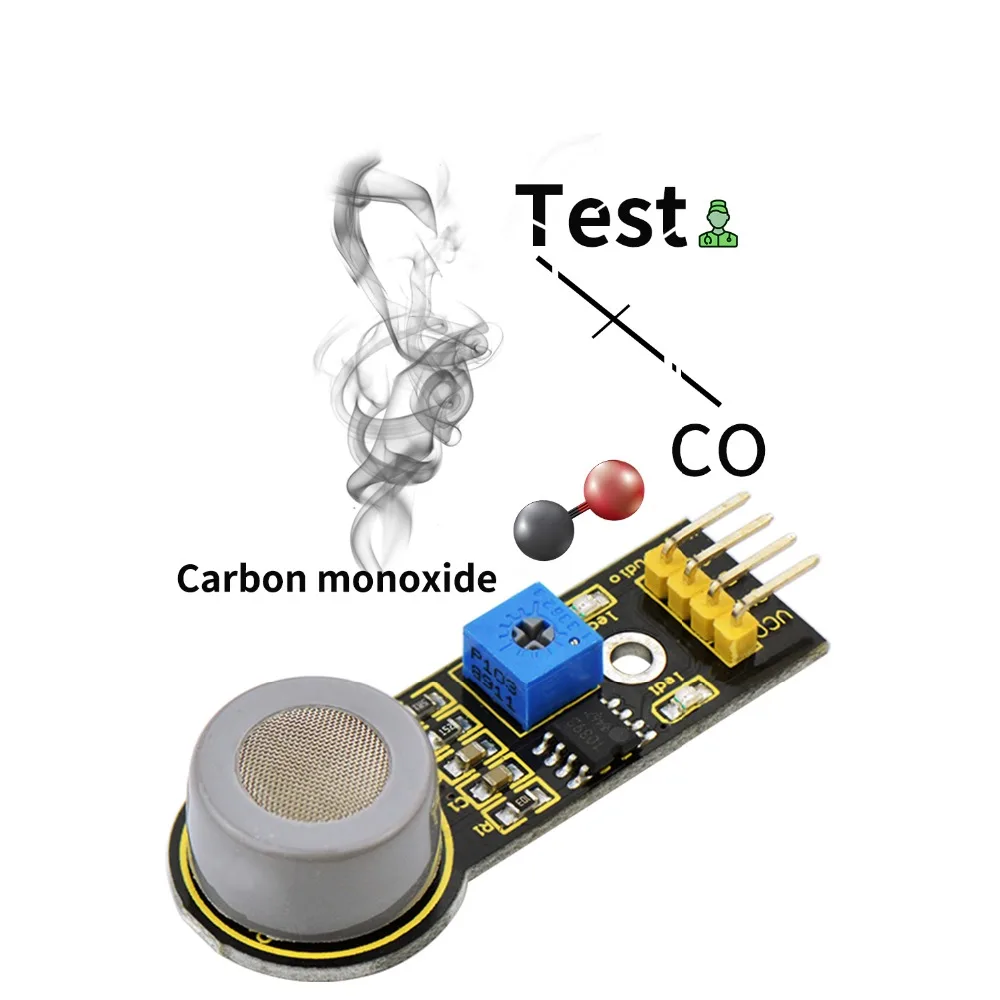 Keyestudio MQ-7 Угарный газ CO датчик обнаружения модуль для arduino