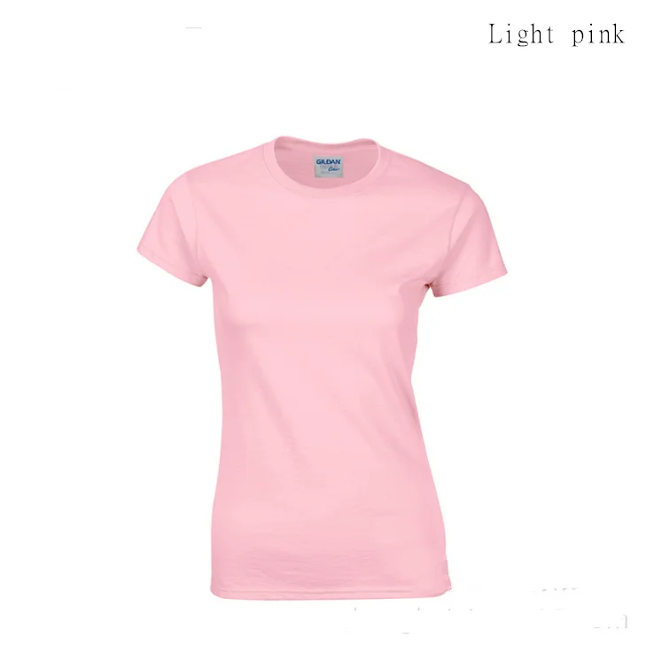Женская футболка с печатью логотипа на заказ, хлопковая футболка, женские футболки, летняя футболка, сделай сам, персонализированные тонкие Топы - Цвет: 16