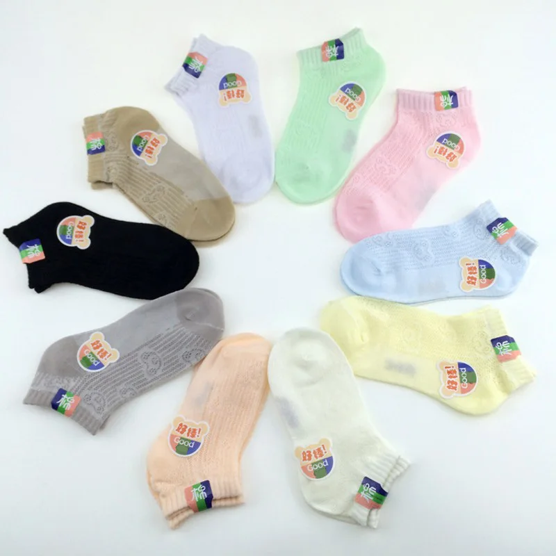 5 pairs / children socks 2016 spring summer season cotton cartoon mesh