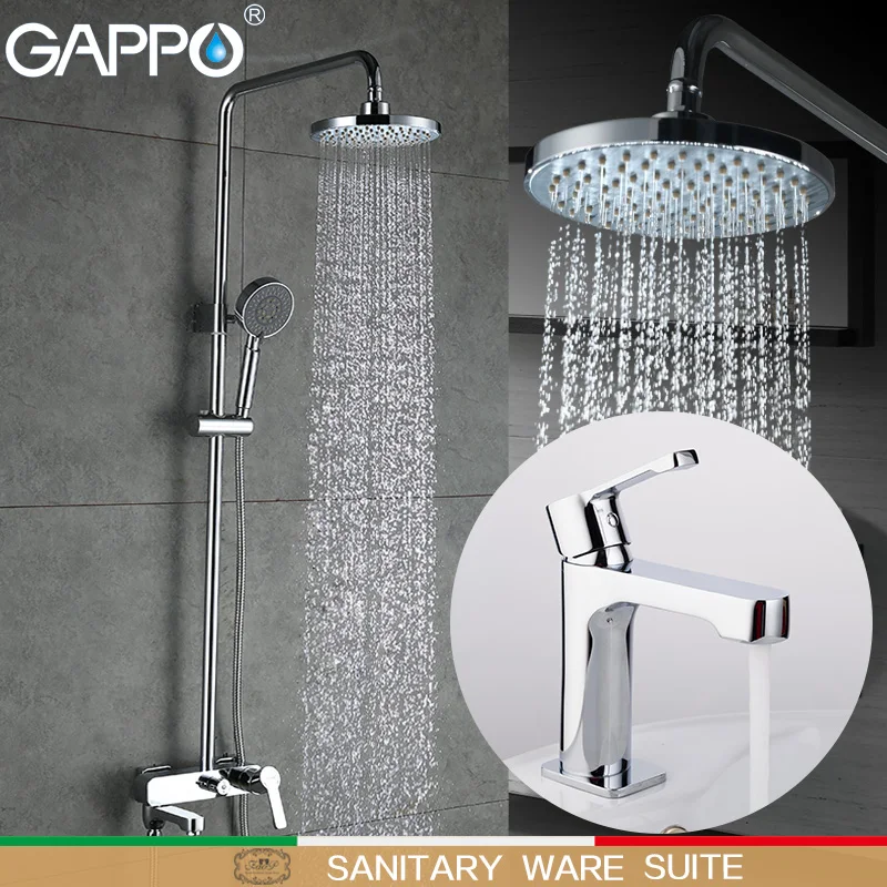 GAPPO Shower Faucets bath taps shower mixer tap waterfall basin faucets water sink mixer shower system Sanitary Ware Suite GAPPO Shower Faucets bath taps shower mixer tap waterfall basin faucets water sink mixer shower system Sanitary Ware Suite