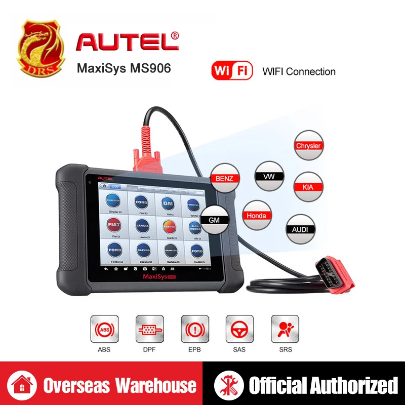 Autel MaxiSys MS906 Автомобильная диагностика Полной Системы MS 906 сканер мощнее, чем MaxiDAS DS708 онлайн-обновление