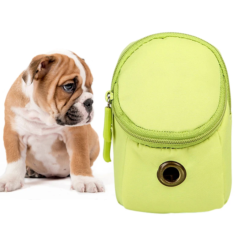 

Outdoor Pet Dog Walking Food Treat Snacks Bag Silicone Training Dog Food Storage Pockets Bag Waist Storage 12x7x4CM