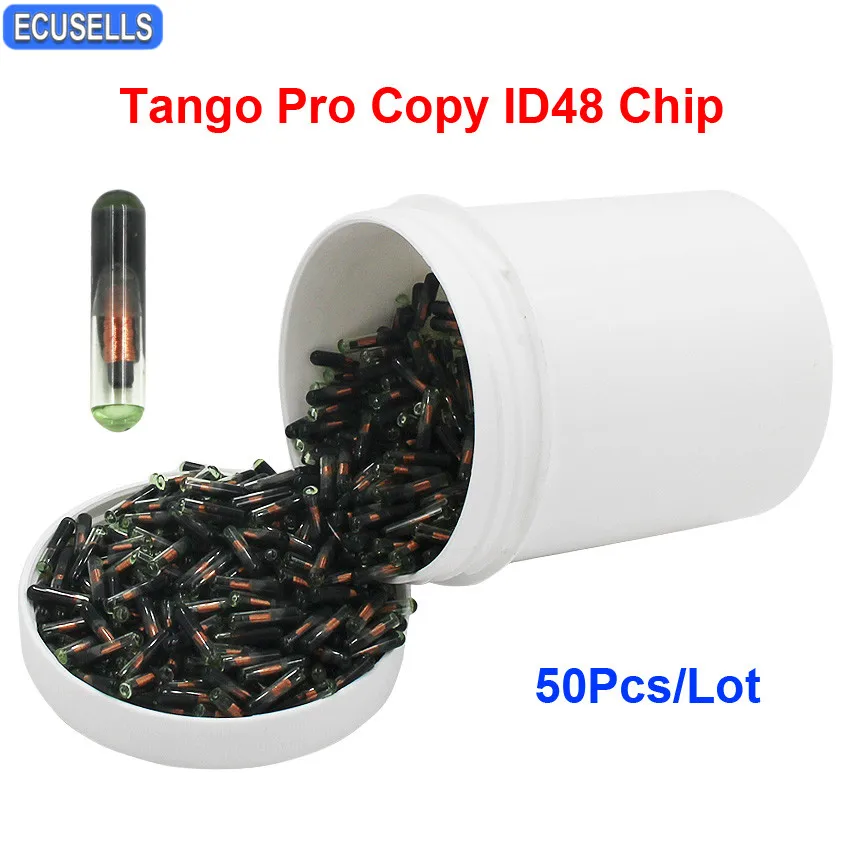 50 Pcs/Lot New Car Key Chip Virgin Transponder Chip T6 ID48 Transponder