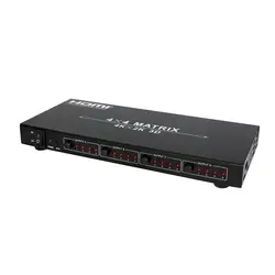 Новые 4x4 HDMI матричный V1.4 HD True Матрица HDMI коммутатор 4 К x 2 К с RS232 команда и EDID Функция 4 в 4 из для HDTV STB DVD