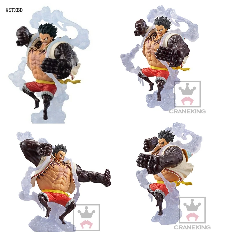 

WSTXBD Original BANPRESTO One piece OP King Of Art KOA The Bound Man Fourth Gear Luffy PVC Figure Toys Figurals Model Kids Dolls