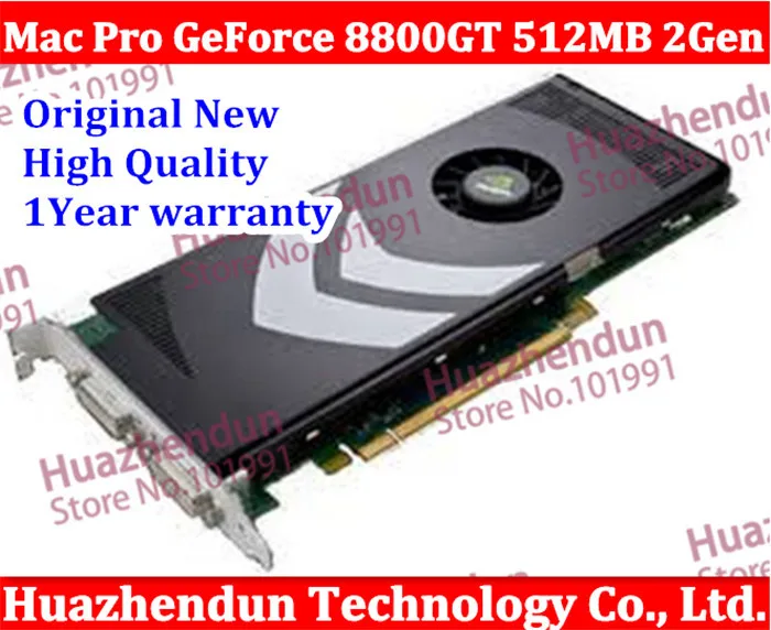 Free shipping viaDHL/EMS for Mac pro Brand NEW 2Gen 2008-12 MACPRO GeForce 8800GT 512M Video Graphics Card for MA970