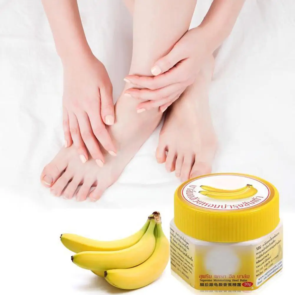 Таиланд банан для ног крем от трещин пятки обветренный пилинг для ног против сухих трещин удаление омертвевшей кожи Смягчающий крем для ухода за ногами