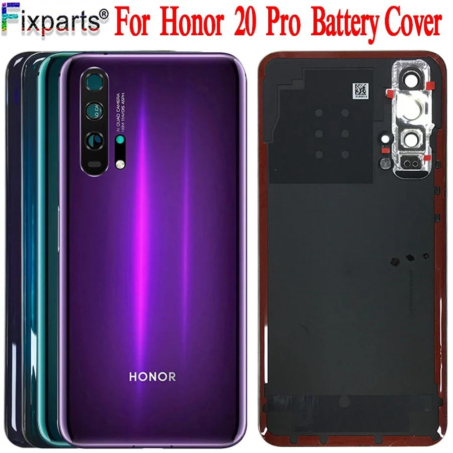 Beste Nieuwe Originele Huawei Honor 20 Batterij Cover Achterdeur Behuizing Back Case Vervangen Huawei Honor 20 Pro Batterij Cover