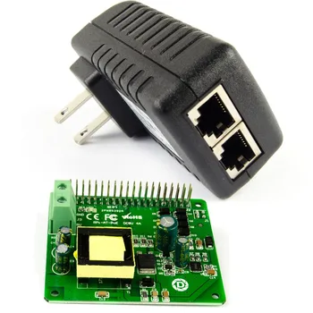 DSLRKIT Gigabit Raspberry Pi 4 4B 3B+ 3B Plus PoE Kit (20W HAT+ Injector) Power Over Ethernet IEEE802.3at DC 5V 4A PoE+ 1