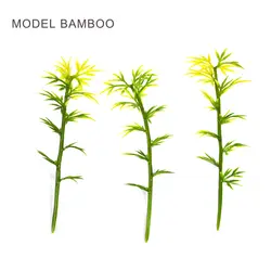 Архитектурные модели, делая Миниатюрная модель Бамбук 6 см зеленый бамбуковая модель для модель железной дороги