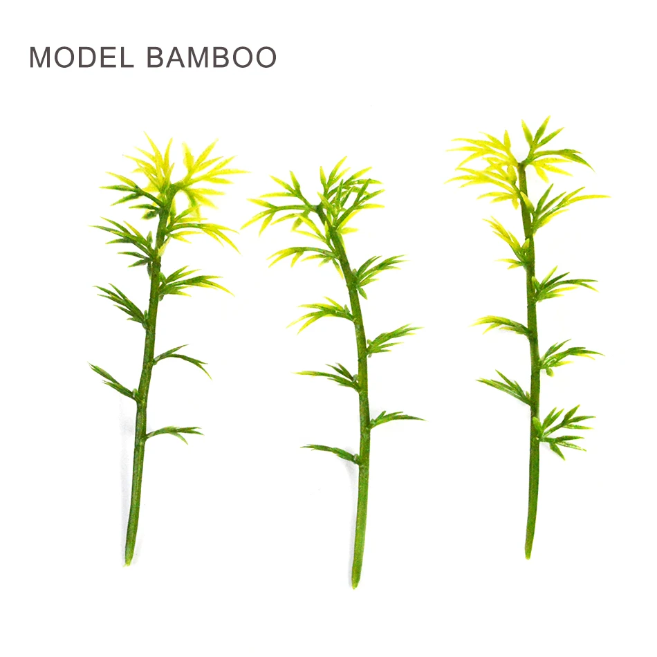 

ARCHITECTURAL MODEL MAKING Miniature scale model bamboo 6cm green bamboo model for model trains layout