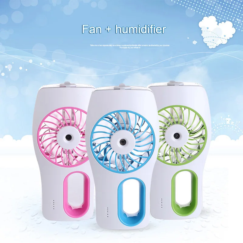 

Hot Sale Mini Fan Humidifier USB Rechargeable Multifunction Spray Cooling Fans for Home Office Travel Outdoor Camping Hiking