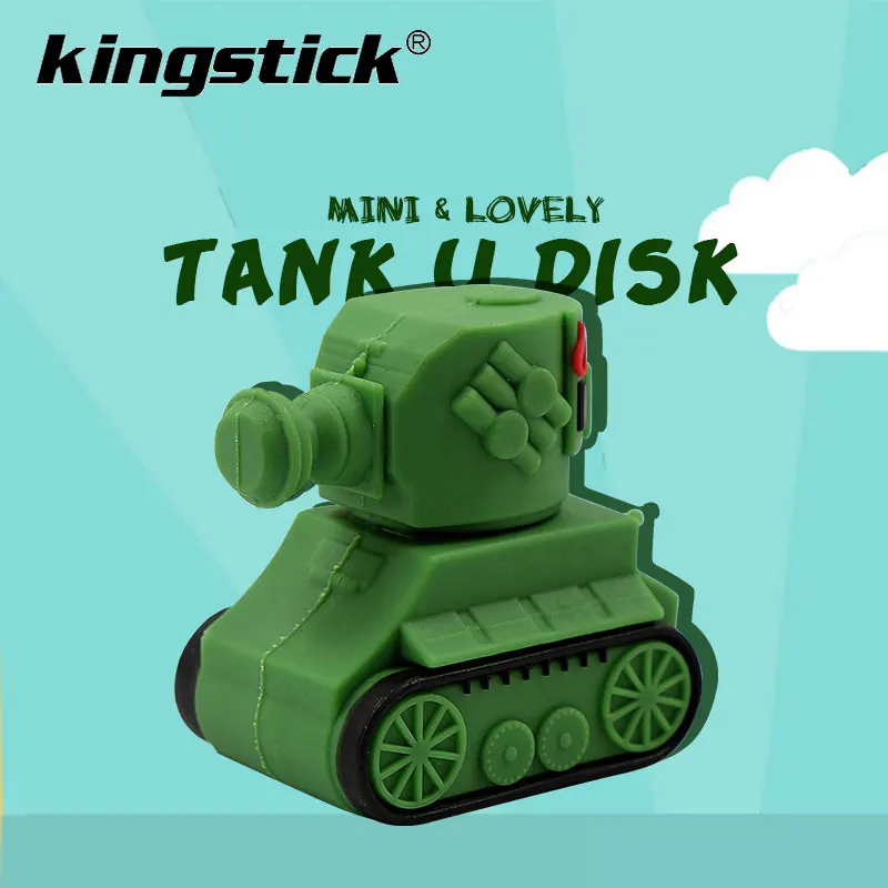 New wholesale tank model pen drive 64G/32G/16G/4G classic game pendrive cartoon usb flash drive USB 2.0 100% real capacity