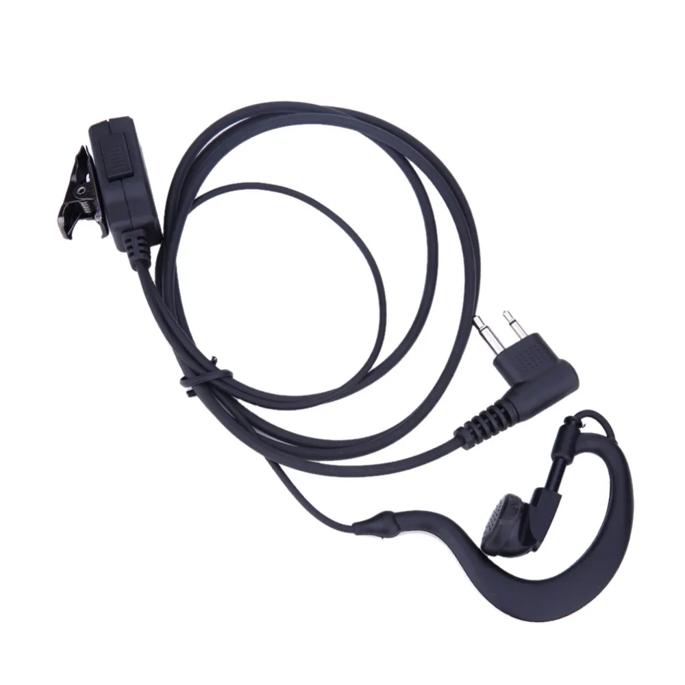 

1 Pin FBI Earhook Earpiece D Type Headset PTT for Motorola Talkabout Portable CB Radio CP88 CP040 CP100 CP110