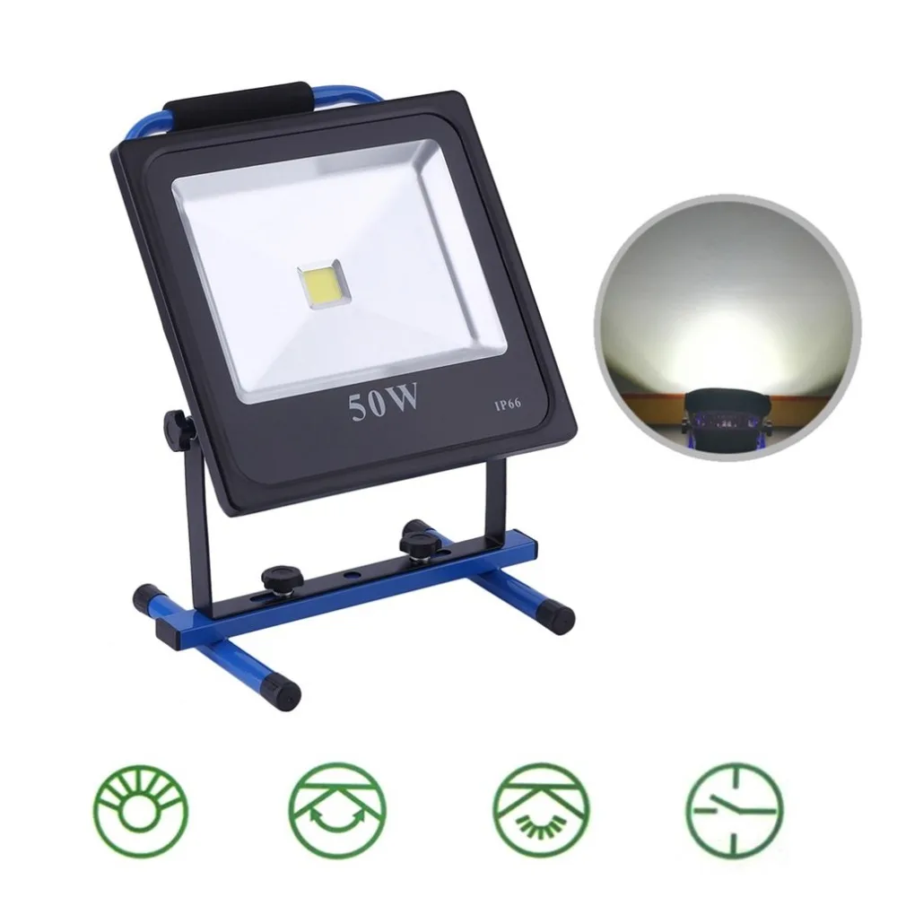 

50W Bright LED Working Lamp Portable Floodlight Outdoor Climbing Mountain Hiking Camping Emergency Lamp 12V