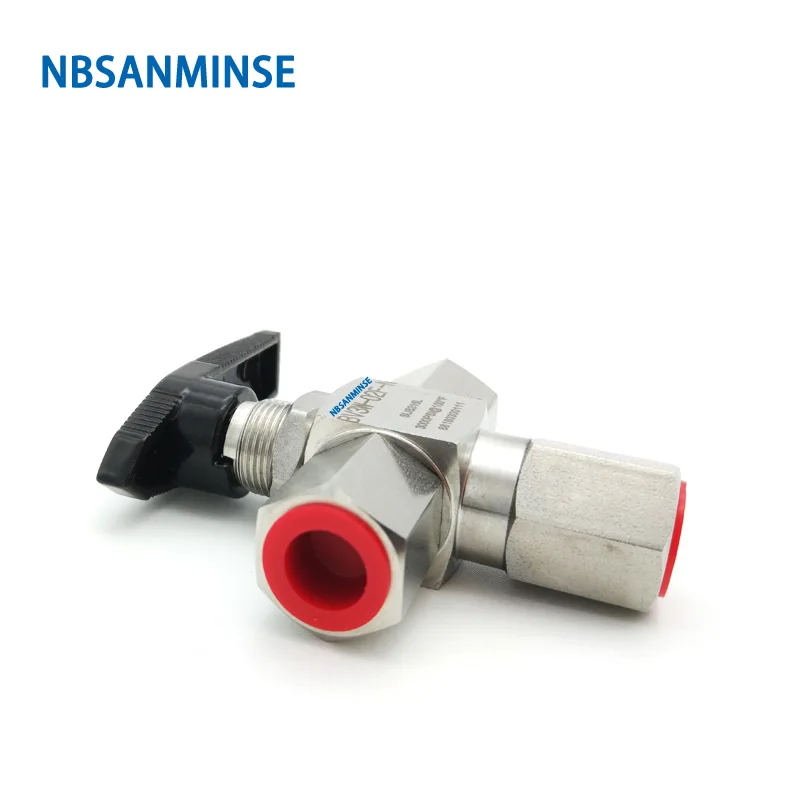 NBSANMINSE BV3W OD / F трехходовой шаровой клапан из нержавеющей стали 1/8 1/4 3/8 1/2 3000 Psi для
