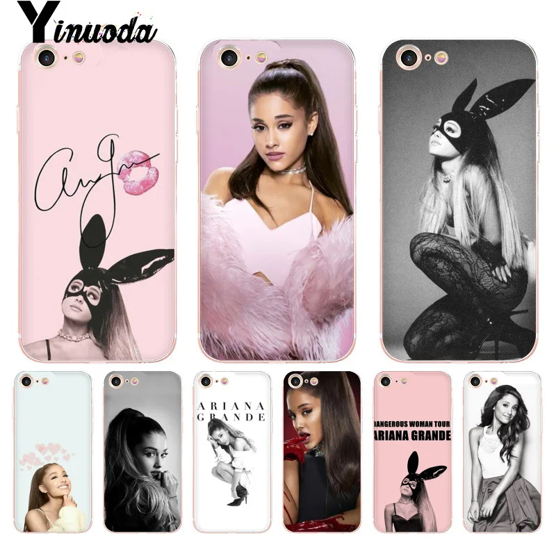 

Yinuoda For iphone 7 6 X Case Ag Ariana Grande Chat Painted Coque Phone Case for iPhone 8 7 6 6S Plus X 5 5S SE 5C XS XR Cover