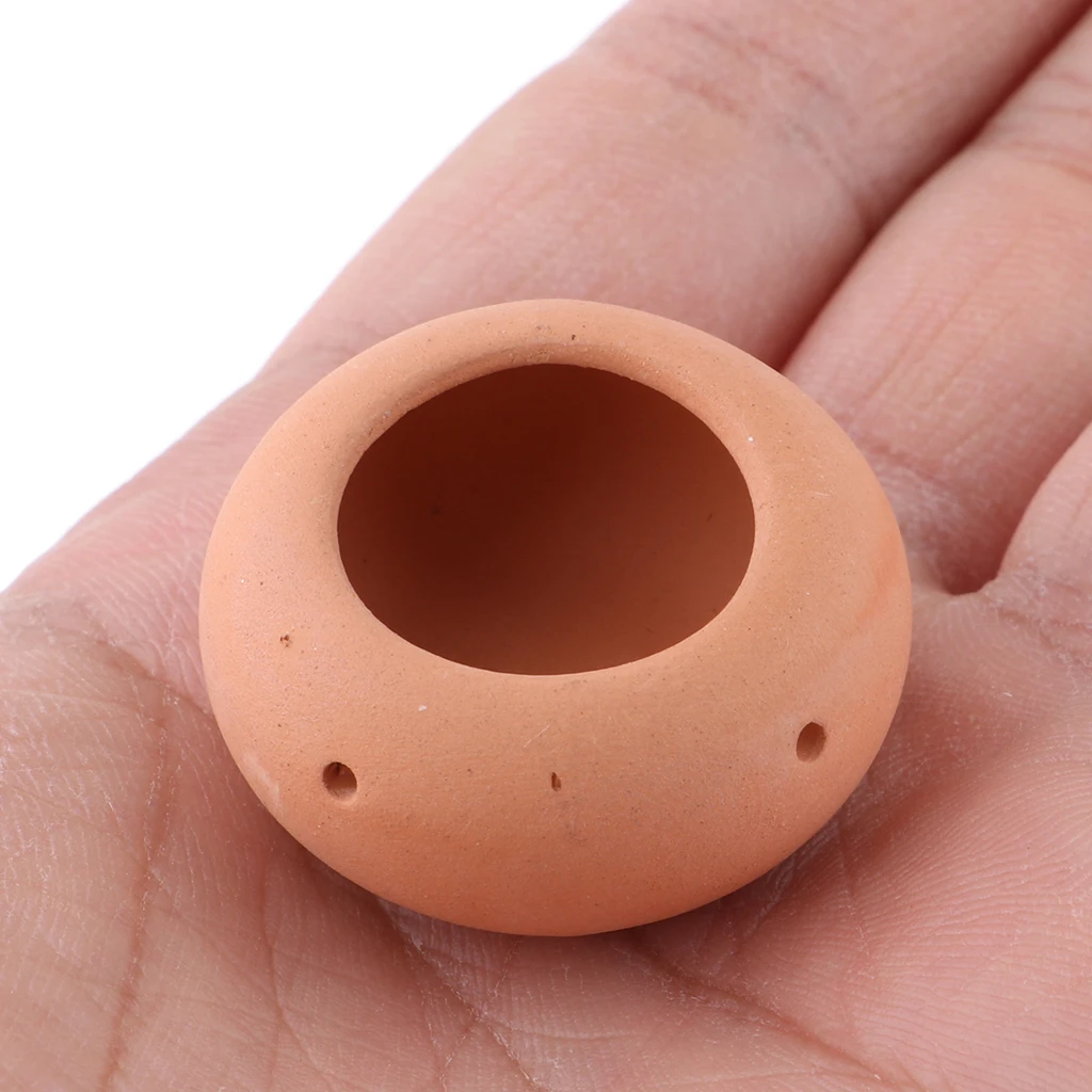 1/12 Handmade Ceramic Flowers Pot Model for Dolls House Garden Plant Rooms Decor Accessories