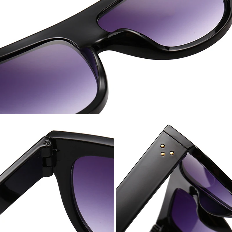 Yoovos, Ретро стиль, солнцезащитные очки для женщин, квадратные, негабаритные, брендовые, дизайнерские, UV400, градиентные, солнцезащитные очки, Ретро стиль, Lunette De Soleil Femme