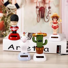 CJLWTTBOD автомобиль мультфильм ювелирные изделия Солнечный шейкер украшения Белая лошадь красота солдат кактус милые декоративные аксессуары для автомобиля