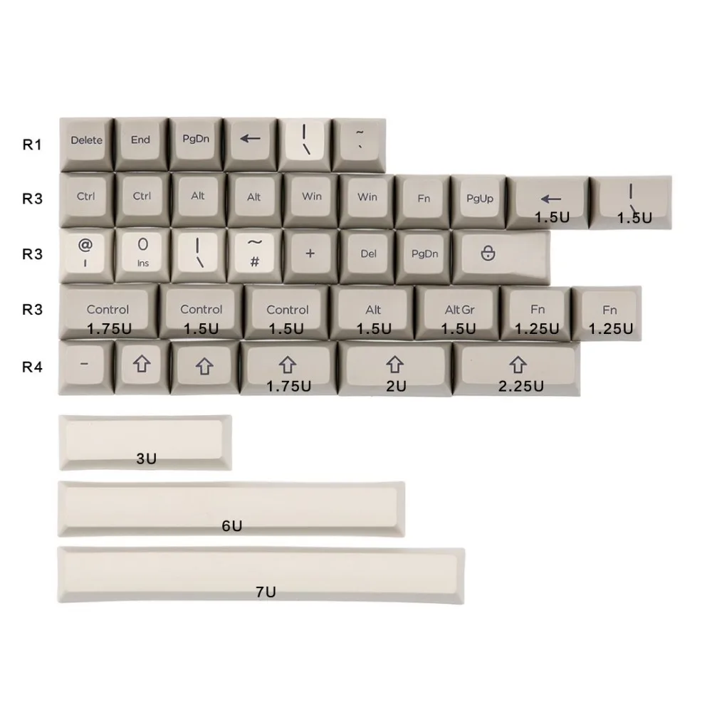WinMix Ретро SA Dye Subbed Keycap Набор для cherry mx механическая клавиатура|Клавиатуры| |