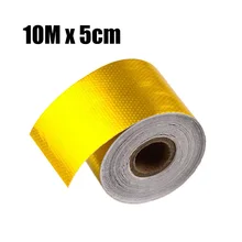 10M 5cm Алюминиевая фольга Обмоточная лента Крышка двигателя автомобиля Высокотемпературный теплозащитный экран Turbo Трубопровод Холодный воздух Шланг Интеркулер Трубка Теплоизоляция Самоклеящаяся лента Золотой Цвет