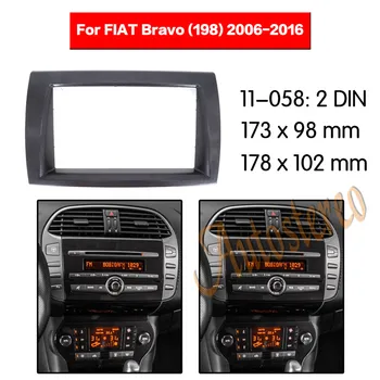 

Autostereo Car Radio Fascia Surround Car Radio FOR FIAT BRAVO Refitting Outter Frame Audio frame For FIAT BRAVO 2DIN 2006-2016