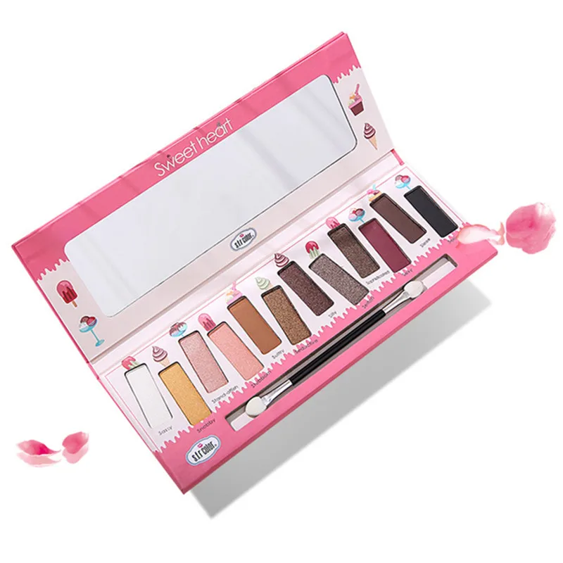 

New low-cost eye shadow 12-color pearlescent matte eyeshadow waterproof and sweat-proof not blooming eye makeup makeup plate