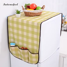 Водонепроницаемый чехол для холодильника в шотландскую клетку, 125 см Водонепроницаемый чехол для холодильника в шотландскую клетку, 125 см