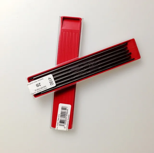 KOH I NOOR 2.0 mm Mechanical pencil Lead refill Graphite Lead Black 9H