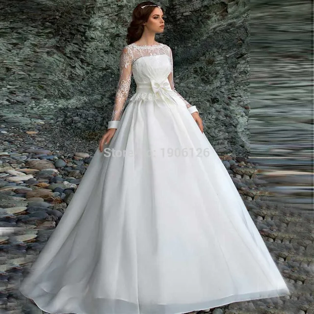 Modest Wedding Dresses with Sleeves