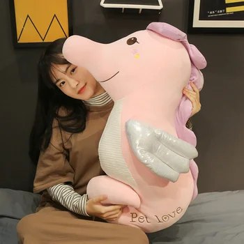 

1pc 30-90cm Soft Kawaii Seahorse Plush Pillow Stuffed Animal Plush Toys for Children Creative Home Decor Christmas Gift for Girl