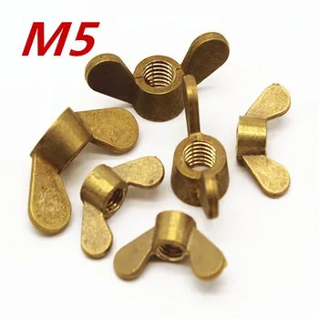 

5pcs/lot M5 Brass Wing Nuts Butterfly Nuts Free Shipping