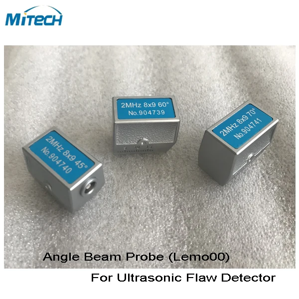

Angle Probe Transducer 2MHz 8x9 45+60+70 Degree (3 pcs)