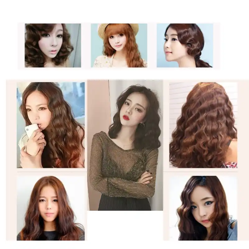 Mini Hair Curler Rollers 3 Triple Barrel Wand Curl Tongs Waver