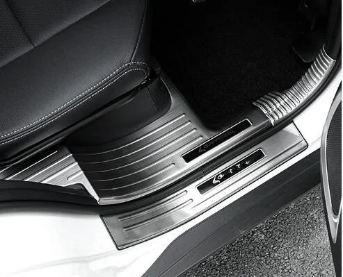 Для Mitsubishi outlander 2019 2021 из нержавеющей стали автомобильные накладки на пороги