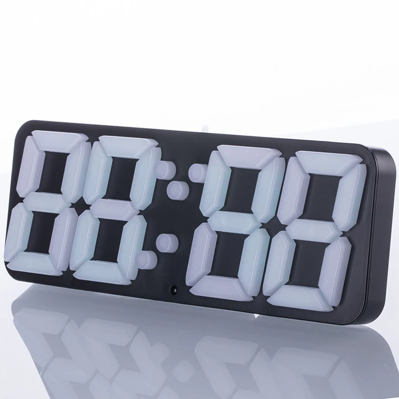 Большой номер 3D светодиодный цифровой будильник креативный пульт дистанционного управления настенные часы электронные настольные часы Голосовое управление большие часы nixie