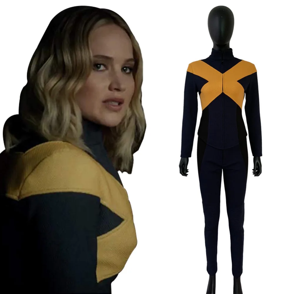 

2019 X-Men: Dark Phoenix Jean Grey Cosplay Costume Jumpsuit Jacket Uniform Suit