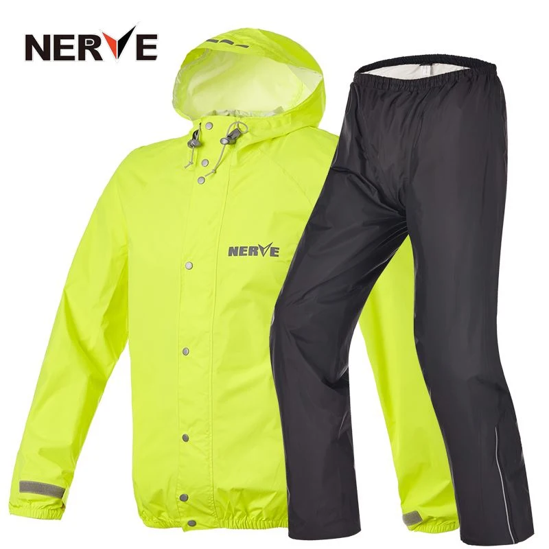 Brand NERVE Motorcycle Riding Breathable Raincoat and Pants for Men and ...