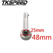 48 мм мотоциклетные угловой глушитель вставить перегородка конец может дБ убийца Глушители для автомобиля глушитель Локоть Длина 17.5 см