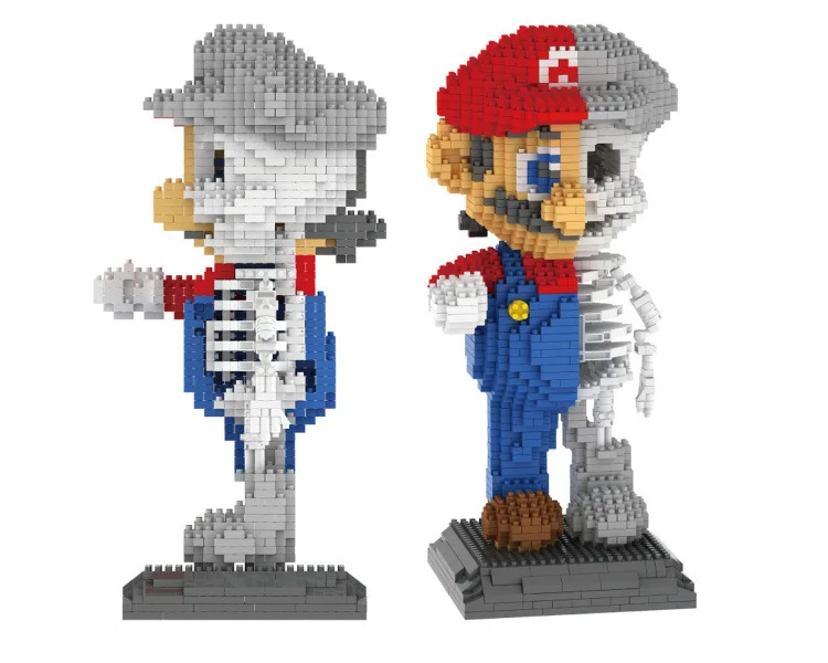 

LOZ 7807 Japanese Anime Skeleton Series Super Mario Creator Magic Diamond Blocks 1686Pcs Building Blocks Toys Gift For Children