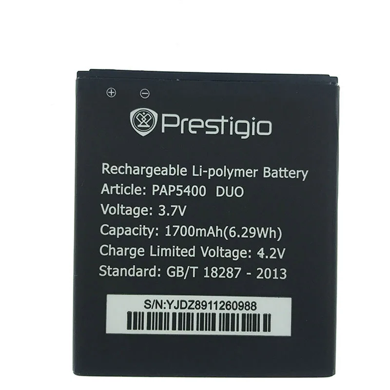 

In Stock 100% NEW 1700mAh Battery Replacement For Prestigio PAP5400 DUO Mobile Phone + Tracking Number