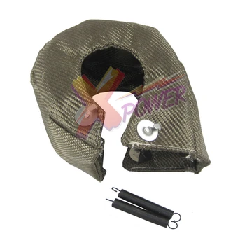 

Xpower - T3 /T25/GT28 TURBO TURBOCHARGER EXHAUST HEAT SHIELD BLANKET COVER WRAP TITANIUM