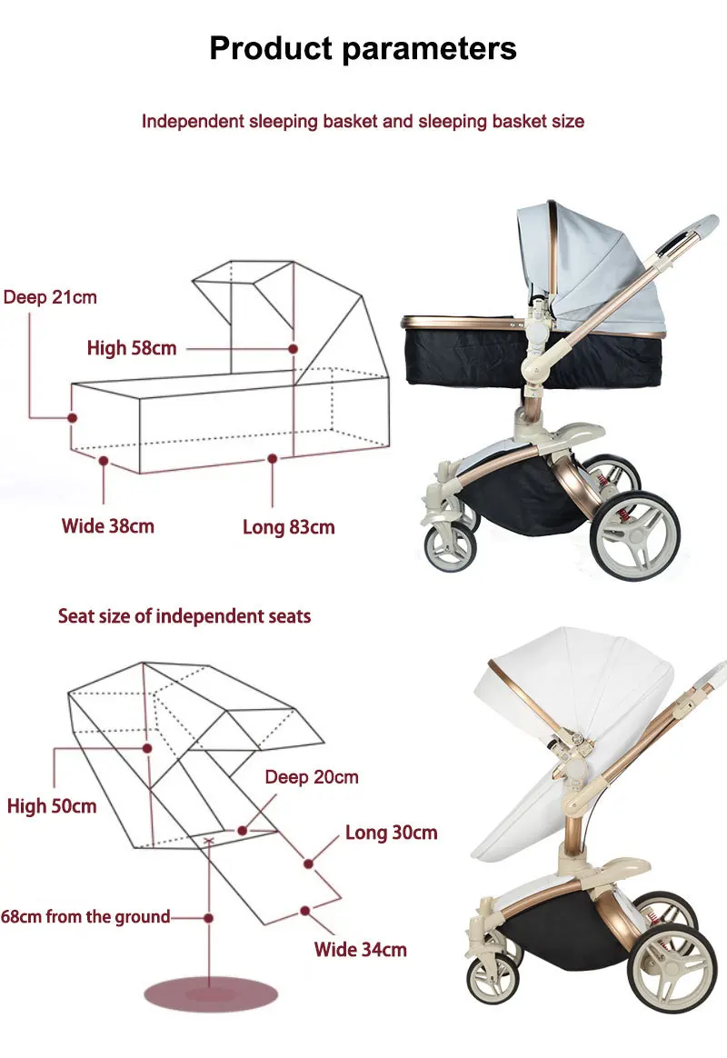 Similar to Aulon Cart Dearest New Baby Stroller High Landscape Portable Luxury Carriage 3 in 1 Pram on