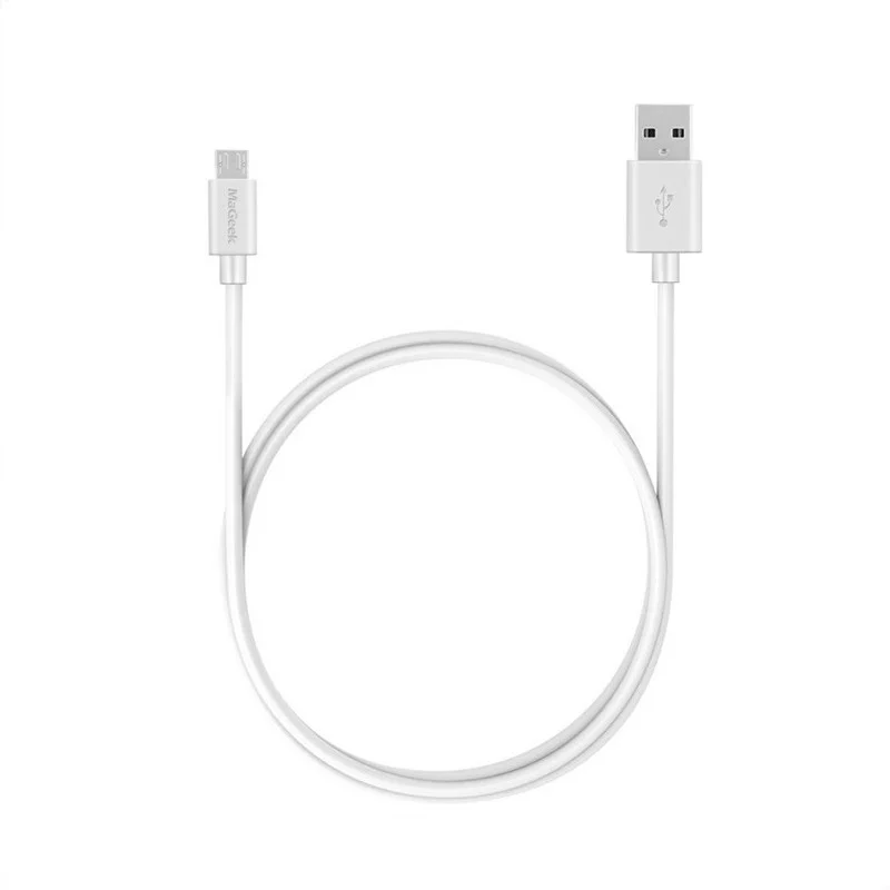 MaGeek Micro USB кабель Быстрая зарядка 5V2A 0,3 м 1 м 1,8 м 3 м Мобильный телефон Android кабели samsung Galaxy S7 LG huawei Xiaomi - Цвет: Белый