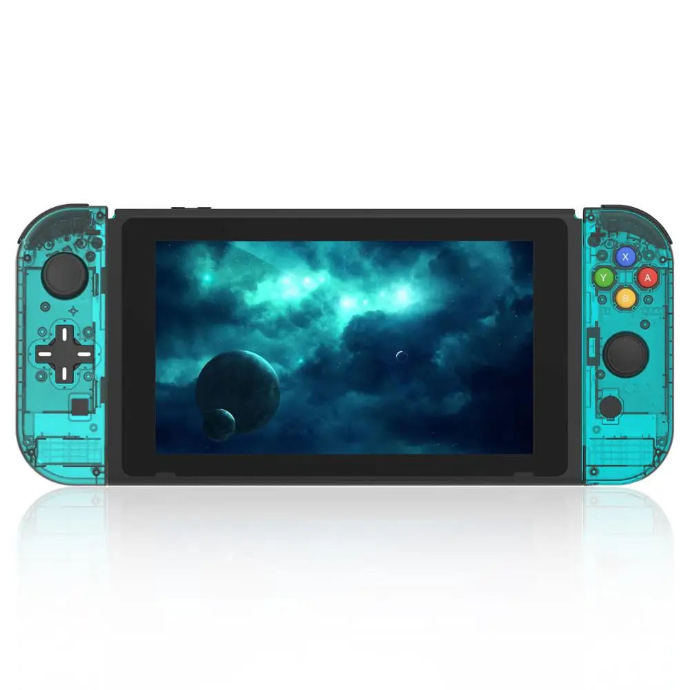 D Pad версия замена переключатель корпус чехол для shand переключатель Joy-Con Оболочка Чехол для игровой приставки - Цвет: Blue whole set