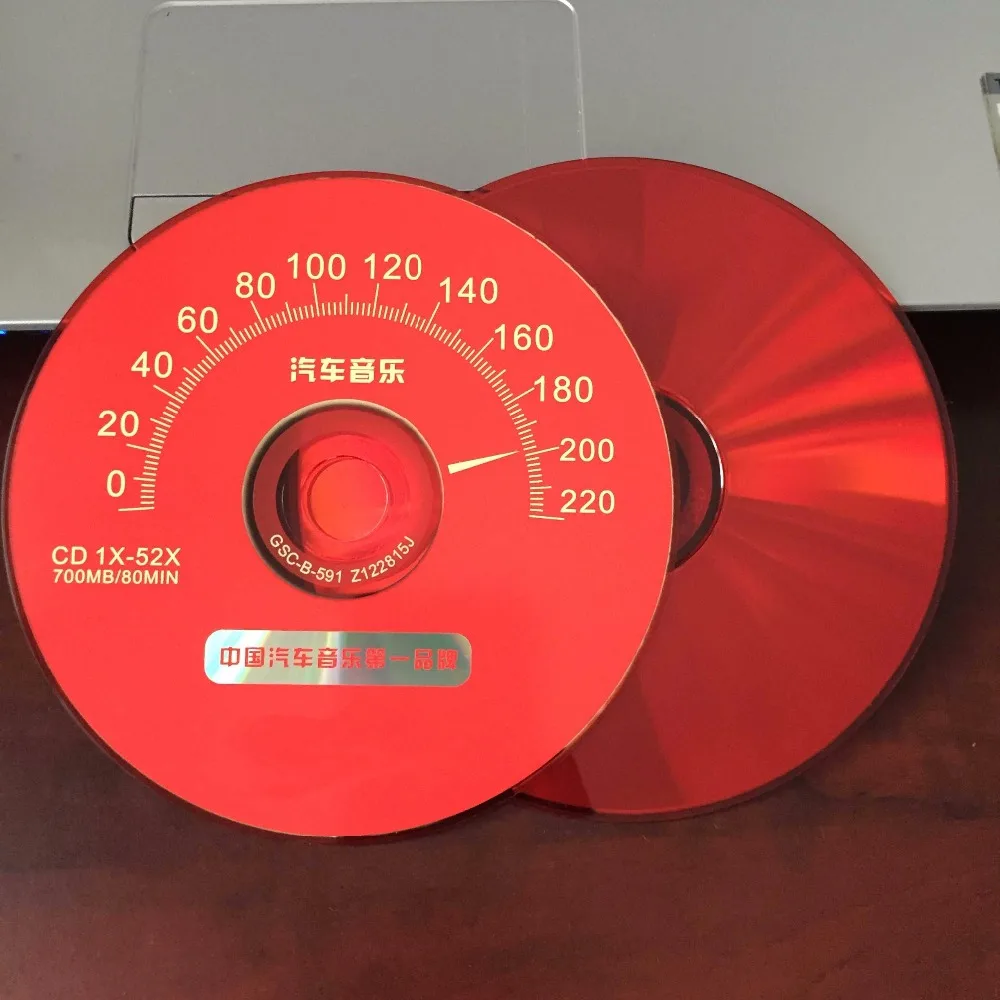 25 дисков А+ пустой Печатный 52x700 MB Автомобильный спидометр красный CD-R