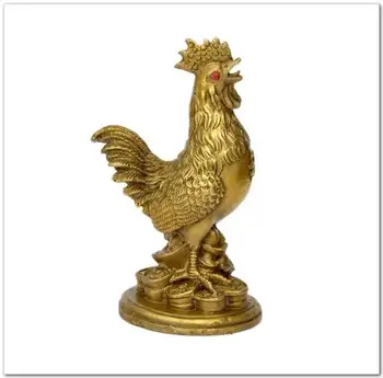 

Feng Shui Rooster Brass Rooster Statue Figurine Home Decoration Rooster Chicken Collection Home Decor
