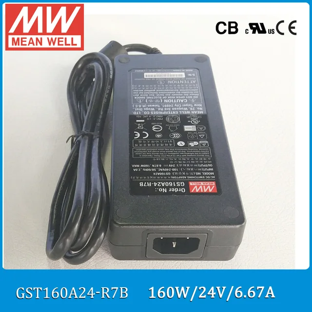 Mean Well GST160A15-R7B Netzteil 160W 9,6A - Schaltnetzteil Mit IEC Stecker